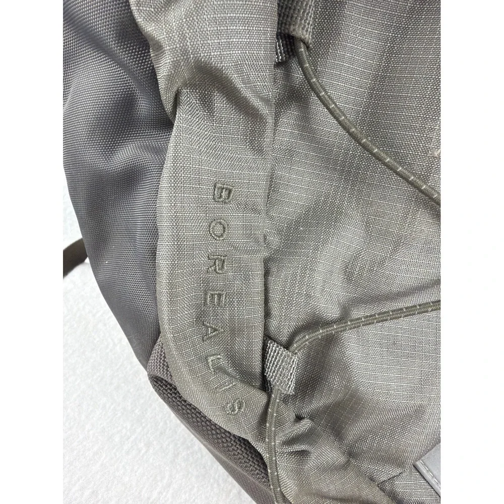 The North Face Borealis Backpack Olive Green Grey Hiking School Laptop Bag
